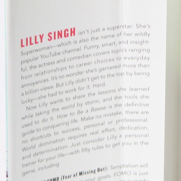 How to Be A Bawse Hardcover by Lilly Singh - Inspiring - Picture 4 of 5